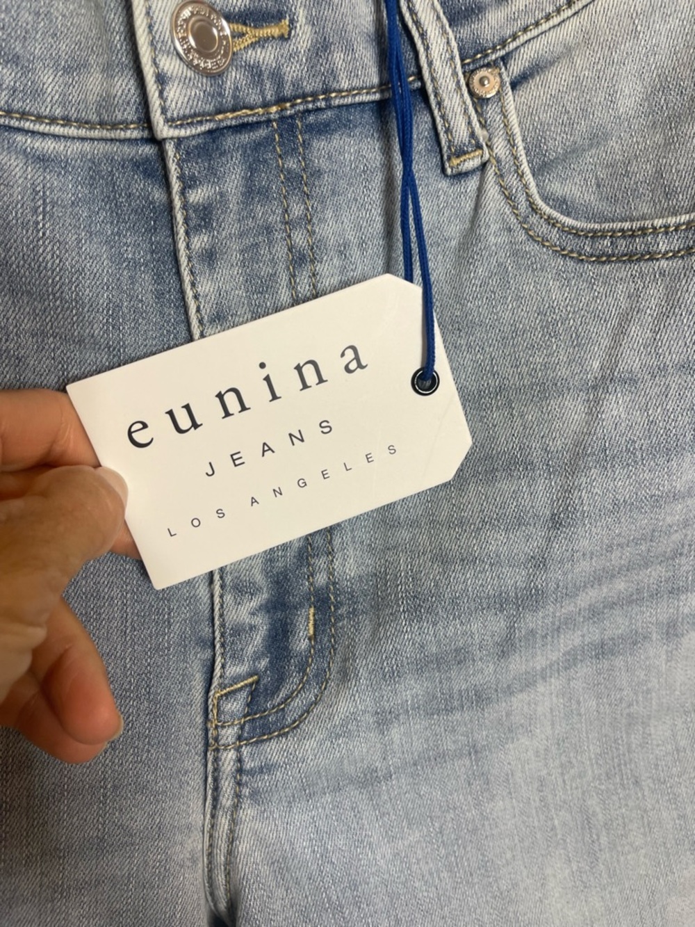 EUNINA CHLOE SUPER HIGH RISE TROUSER JEANS Size 31 NWT - Picture 11 of 13